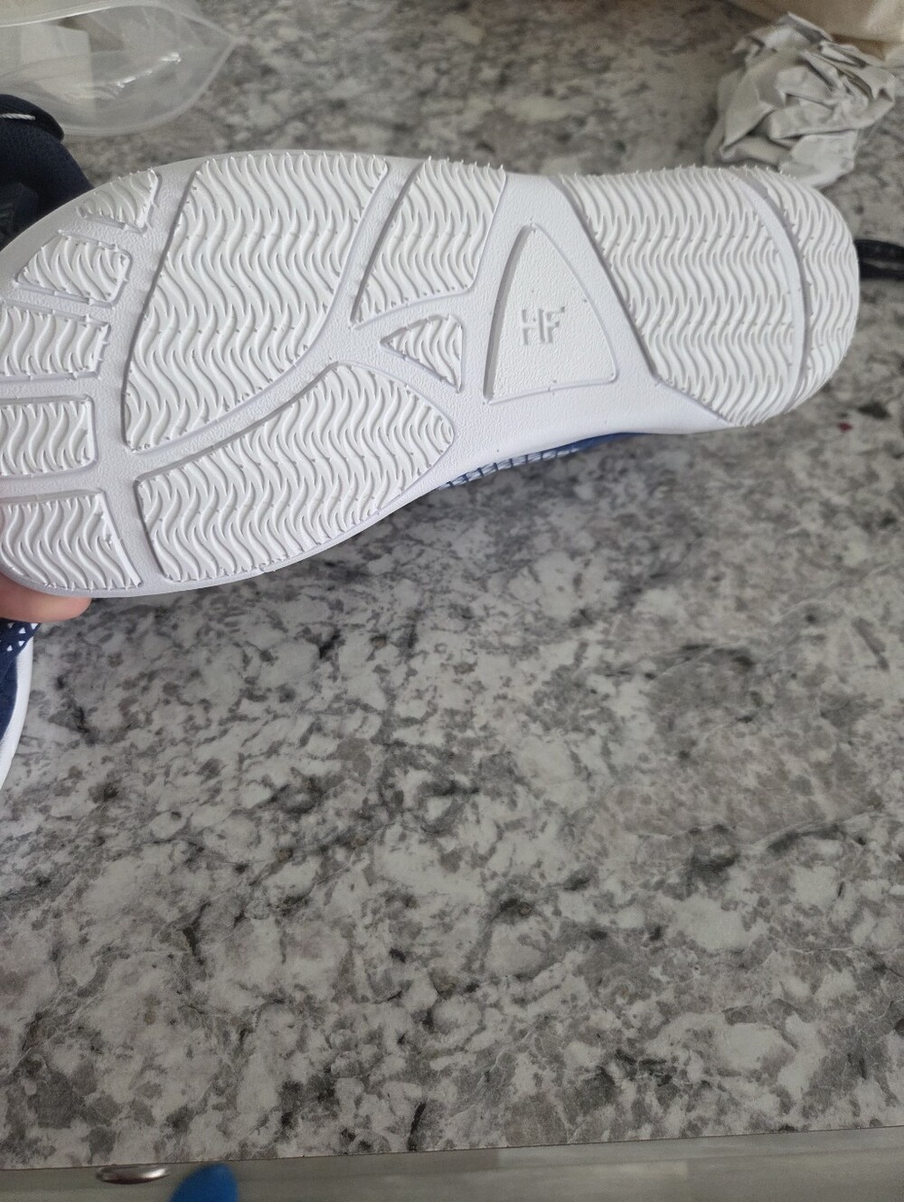 New Hike Barefeet Blue And White Shoes Sz Womens 8 -8.5 - Picture 7 of 9